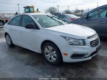  Salvage Chevrolet Cruze