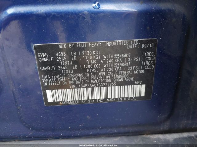 Subaru Outback 2.5i Image 9