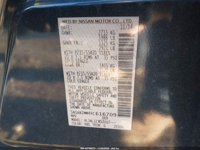 Nissan Pathfinder Platinum Image 7