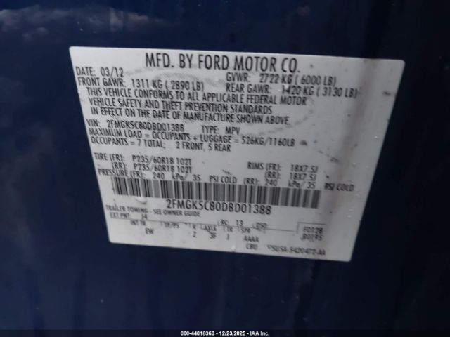 Ford Flex Sel Image 11