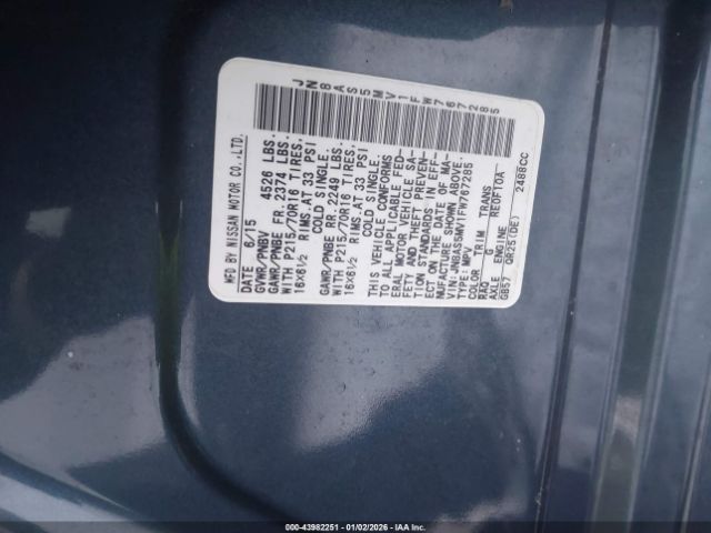 Nissan Rogue S Image 5