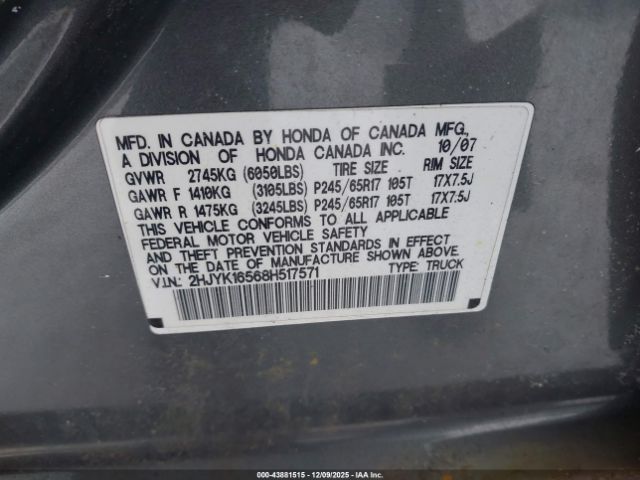 Honda Ridgeline Rtl Image 11