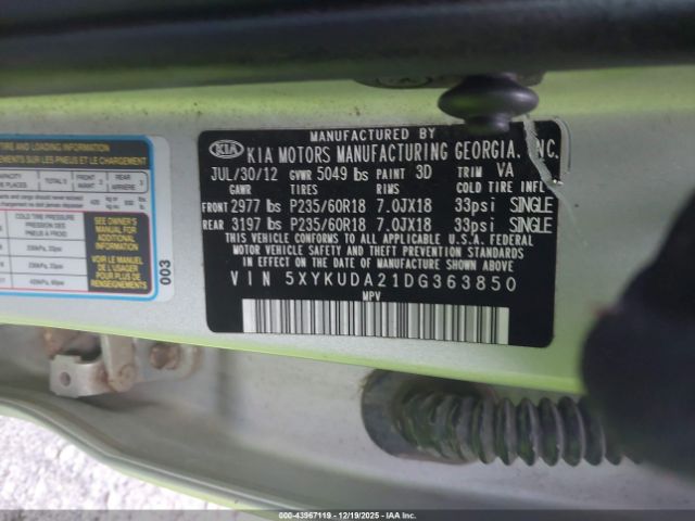 Kia Sorento Ex V6 Image 7