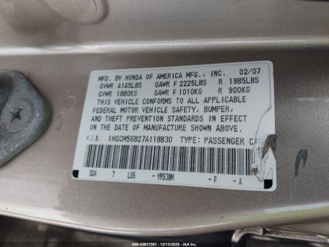 Honda Accord 2.4 Ex Image 8