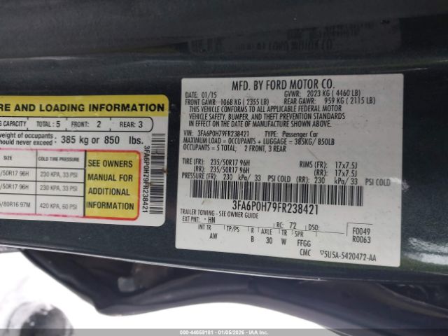 Ford Fusion Se Image 5